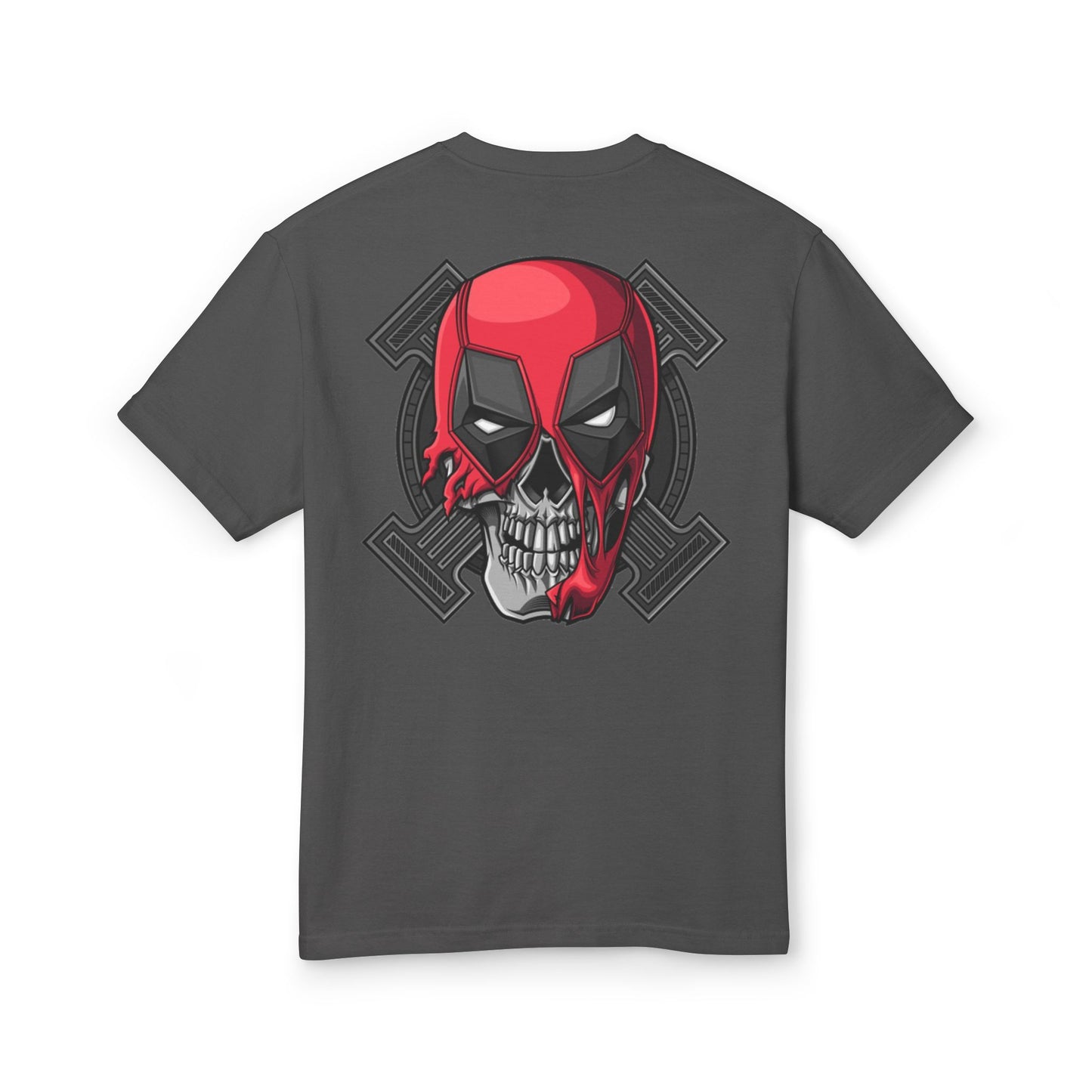 Marvel Deadpool Skull Heavyweight Tee - Unisex Cotton T-Shirt