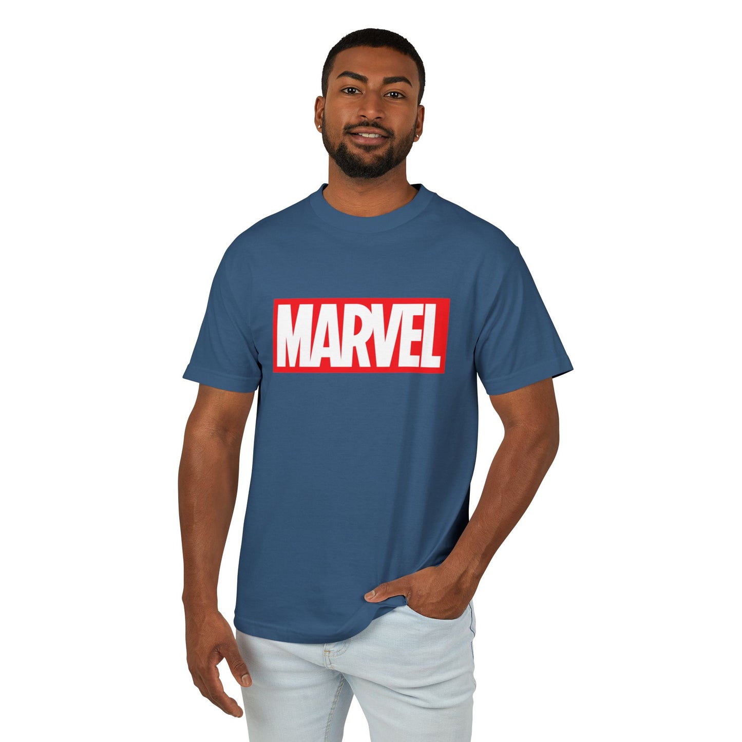 Marvel Deadpool Skull Heavyweight Tee - Unisex Cotton T-Shirt