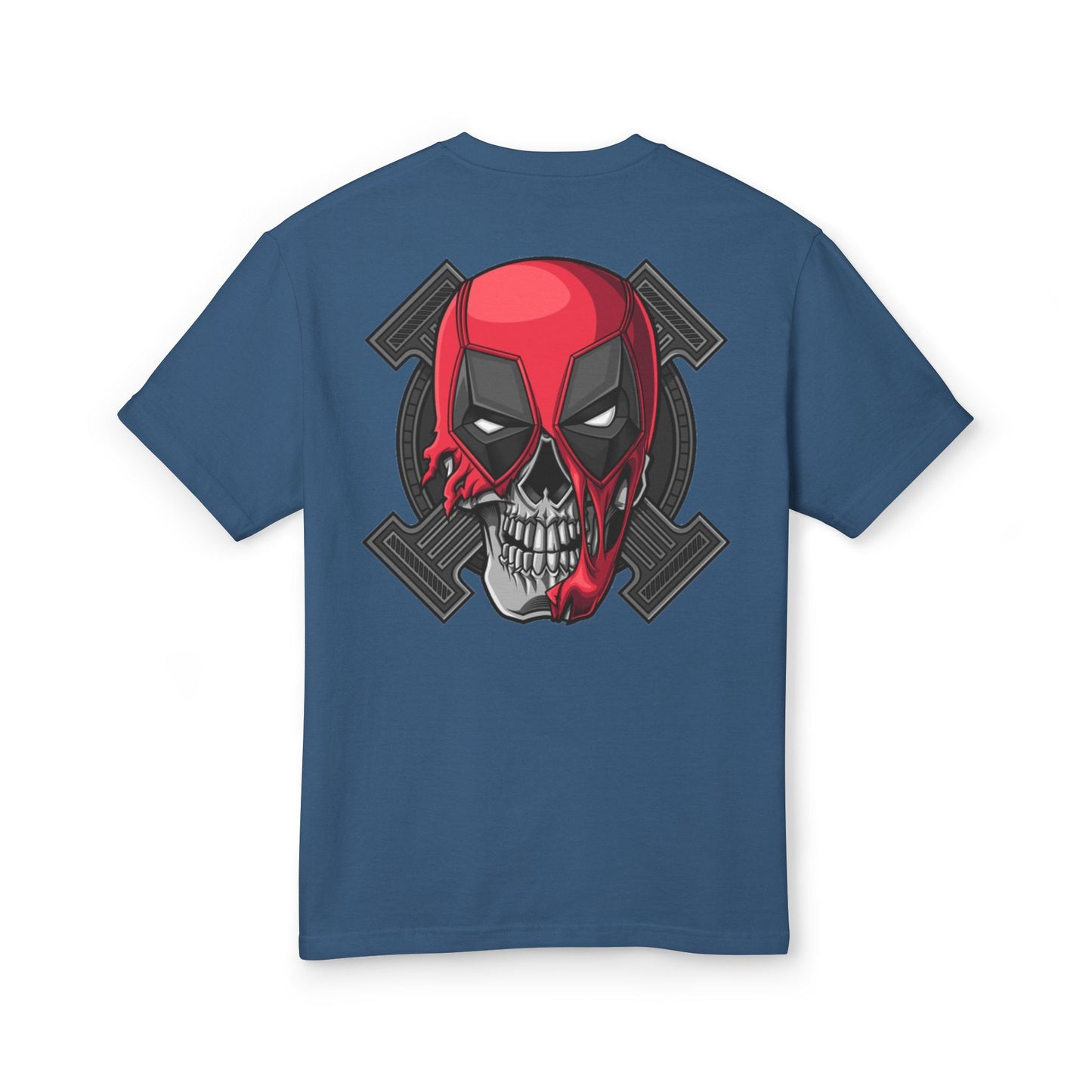 Marvel Deadpool Skull Heavyweight Tee - Unisex Cotton T-Shirt