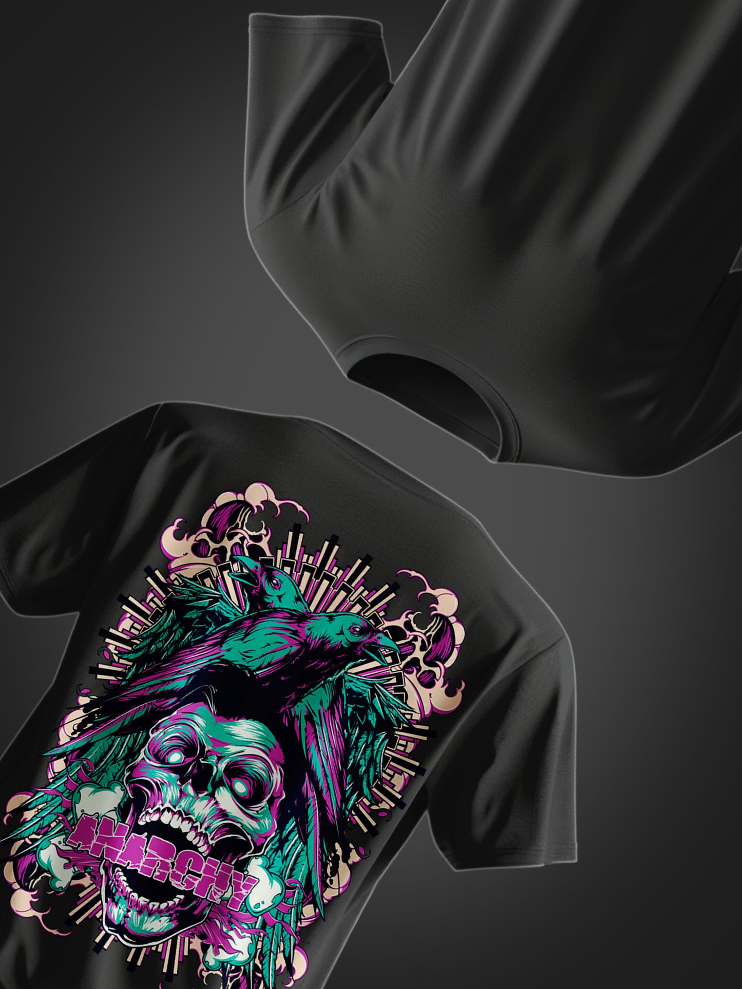 Skull Angry Oversized T-shirt