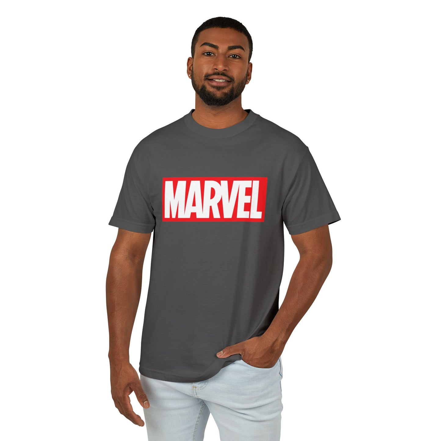 Marvel Deadpool Skull Heavyweight Tee - Unisex Cotton T-Shirt
