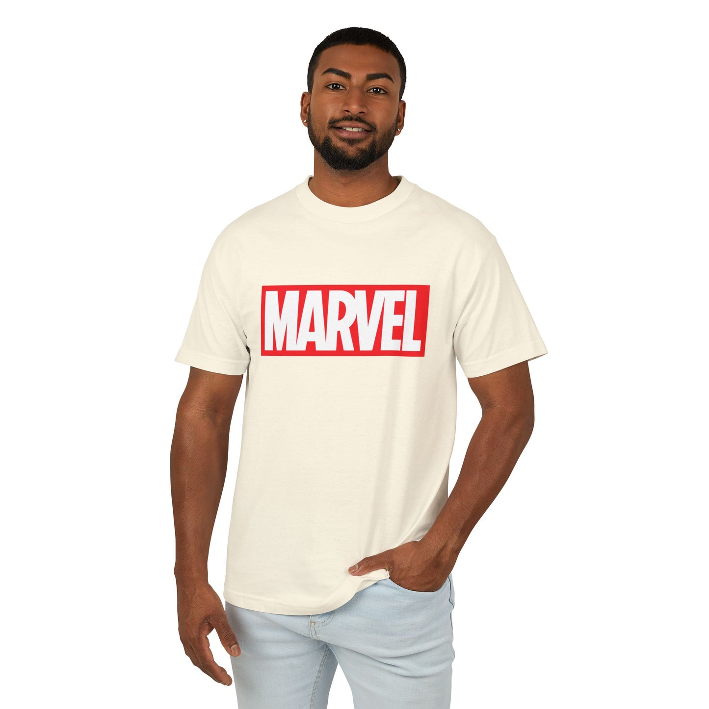 Marvel Deadpool Skull Heavyweight Tee - Unisex Cotton T-Shirt